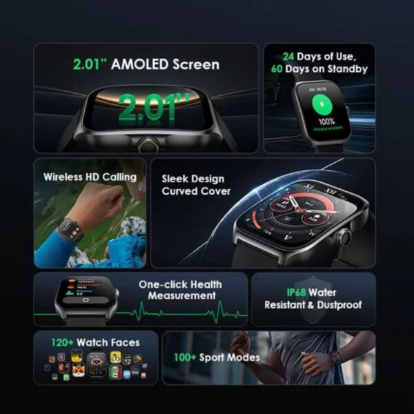 ⁦ساعة ذكية Oraimo Watch Nova AM | OSW-812⁩ - الصورة ⁦2⁩